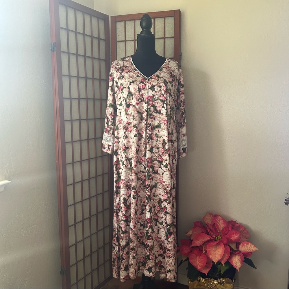 Kate Spade Rose Lace Sleeve Mumu